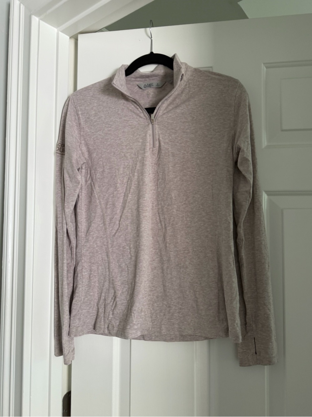 Women’s Long-Sleeve quarter zip in Gray by Tasc Performance
